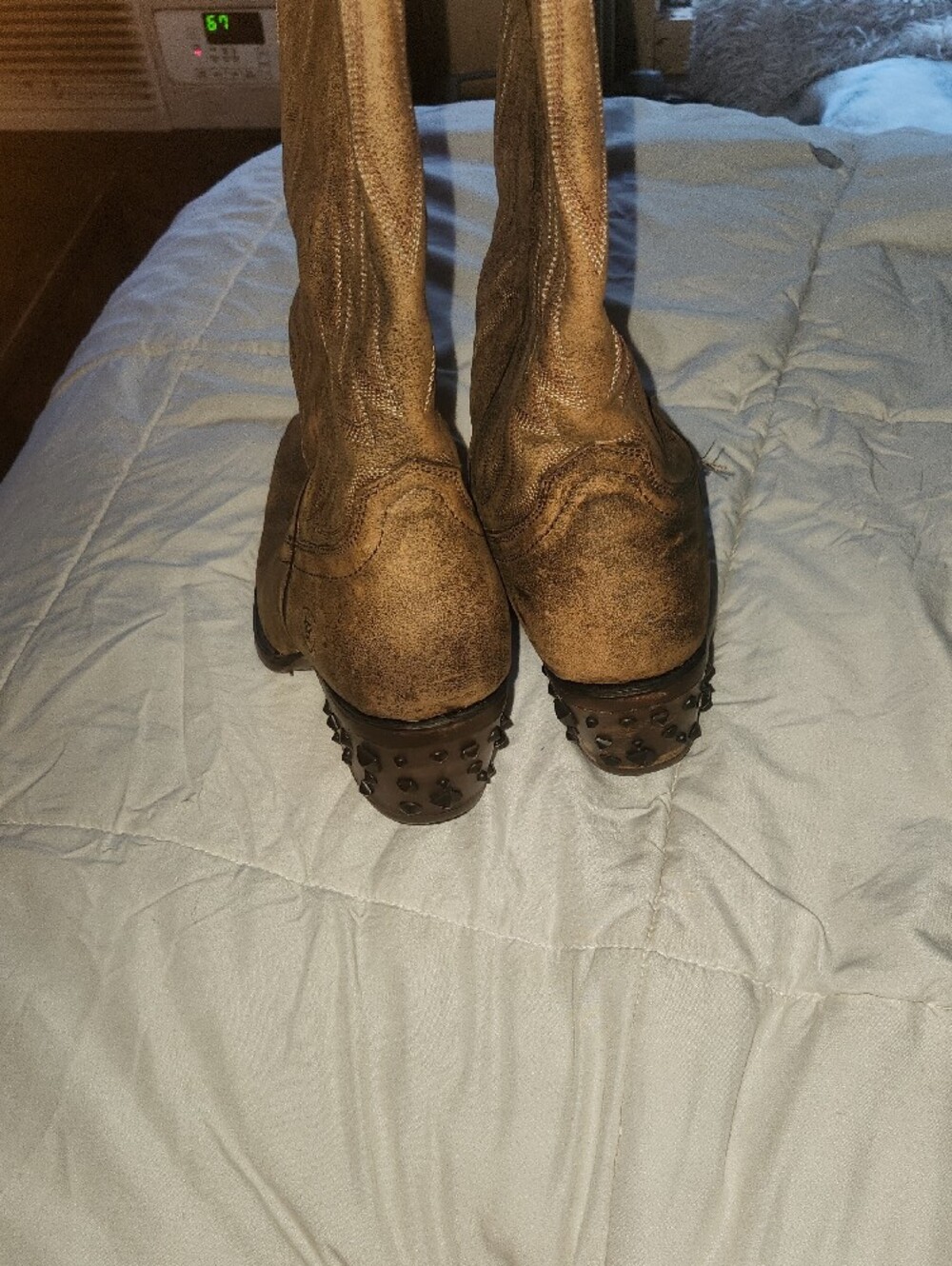 Ariat Semi-tall Women’s Brown Studded Western Cowboy Boot - Picture 8 of 8